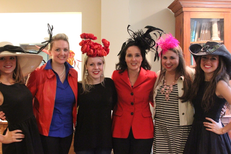The wonderful Gus Mayer ladies and models of the day sporting tremendous hats by Christine A. Moore!