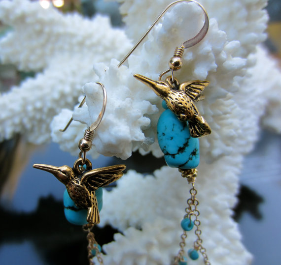 The VIP is officially in love with these hummingbird earrings!