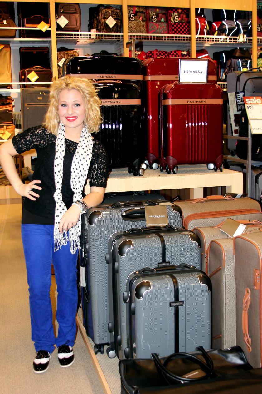 This year, I decided I wanted the jet-setters in my to travel in style with matching Hartmann luggage! No more mismatched luggage and worn out duffle bags--no sir! Matching Hartmann luggage from Belk--yes sir! " Throughout its history, Hartmann has upheld its image as the definitive American purveyor of stylish carrying bags, always viewing luggage as a veritable fashion accessory....Hartmann has always been the brand of choice for discerning travelers." (www.hartmann.com)