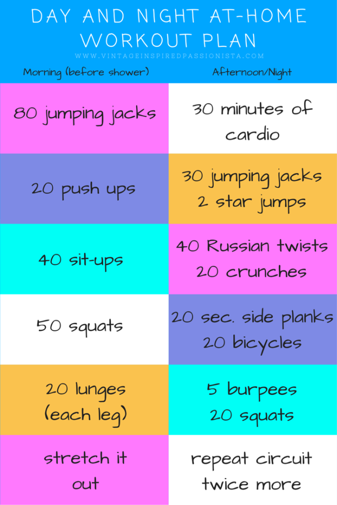 am-pm at-home workout plan